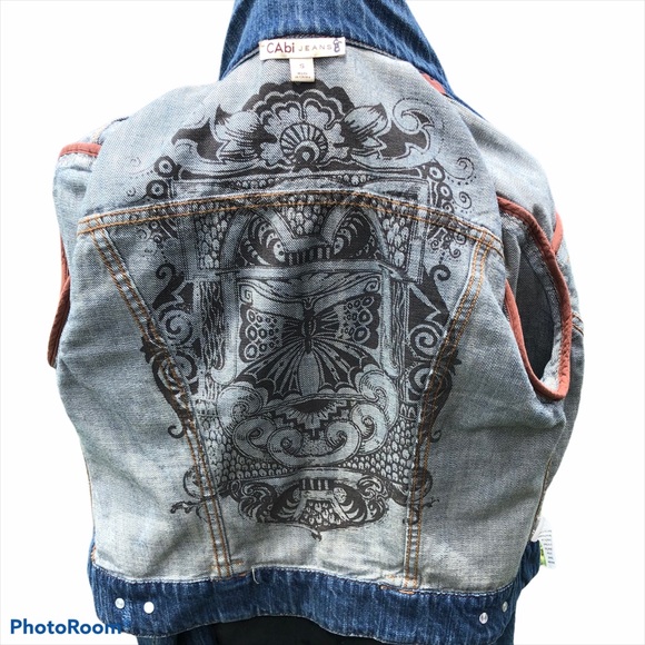 Cabi lilac sleeveless pullover & Jean jacket combo - Picture 6 of 11